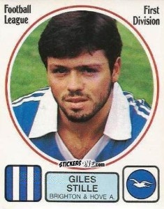 Sticker Giles Stille - UK Football 1981-1982 n. 58 - Panini