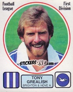 Sticker Tony Grealish - UK Football 1981-1982 - Panini
