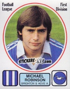 Sticker Michael Robinson - UK Football 1981-1982 - Panini