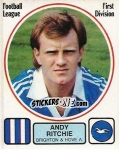 Sticker Andy Ritchie - UK Football 1981-1982 - Panini