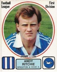 Figurina Andy Ritchie - UK Football 1981-1982 n. 61 - Panini