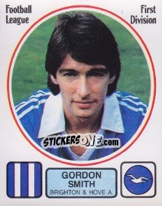 Figurina Gordon Smith - UK Football 1981-1982 - Panini