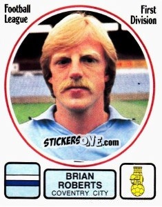 Figurina Brian Roberts - UK Football 1981-1982 - Panini