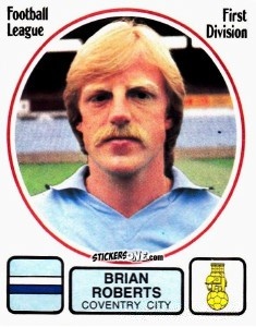 Cromo Brian Roberts - UK Football 1981-1982 - Panini