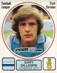 Cromo Gary Gillespie - UK Football 1981-1982 - Panini