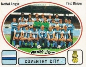 Sticker Team Photo - UK Football 1981-1982 - Panini