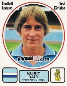 Figurina Gerry Daly - UK Football 1981-1982 - Panini