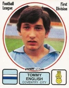 Sticker Tommy English - UK Football 1981-1982 - Panini