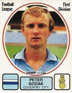 Sticker Peter Bodak - UK Football 1981-1982 n. 75 - Panini