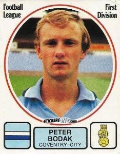 Sticker Peter Bodak - UK Football 1981-1982 - Panini