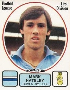 Figurina Mark Hateley - UK Football 1981-1982 - Panini