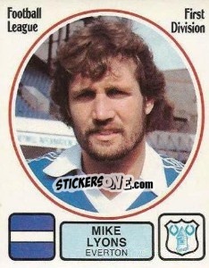 Cromo Mike Lyons - UK Football 1981-1982 - Panini