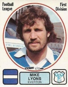 Sticker Mike Lyons - UK Football 1981-1982 n. 80 - Panini