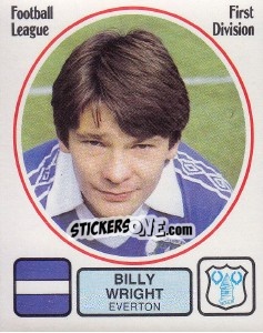 Sticker Billy Wright - UK Football 1981-1982 - Panini