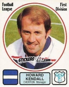 Sticker Howard Kendal - UK Football 1981-1982 - Panini