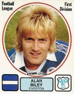 Sticker Alan Biley - UK Football 1981-1982 n. 92 - Panini