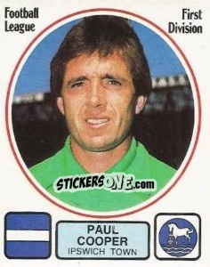 Sticker Paul Cooper - UK Football 1981-1982 - Panini