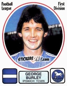 Sticker George Burley - UK Football 1981-1982 - Panini