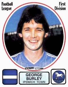 Sticker George Burley - UK Football 1981-1982 n. 95 - Panini