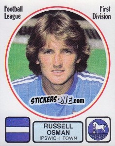 Sticker Russell Osman - UK Football 1981-1982 - Panini