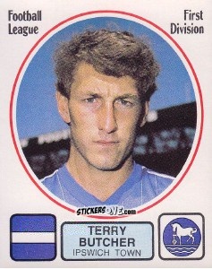 Cromo Terry Butcher - UK Football 1981-1982 - Panini