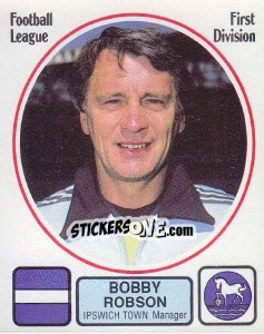 Figurina Bobby Robson - UK Football 1981-1982 - Panini