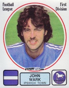 Sticker John Wark - UK Football 1981-1982 n. 102 - Panini