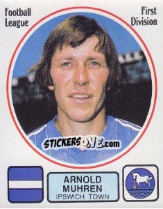 Sticker Arnold Muhren - UK Football 1981-1982 - Panini