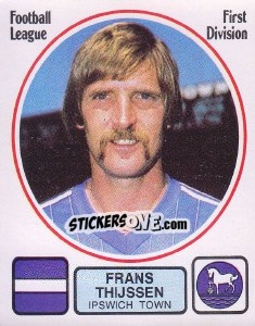 Sticker Franz Thijssen - UK Football 1981-1982 - Panini