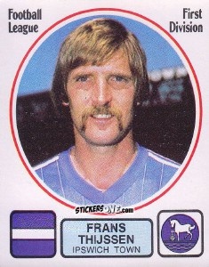 Sticker Franz Thijssen - UK Football 1981-1982 n. 104 - Panini