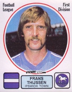 Figurina Franz Thijssen - UK Football 1981-1982 - Panini