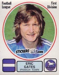 Sticker Eric Gates - UK Football 1981-1982 - Panini