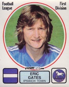 Sticker Eric Gates - UK Football 1981-1982 - Panini