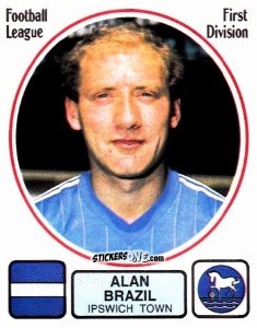 Sticker Alan Brazil - UK Football 1981-1982 n. 107 - Panini