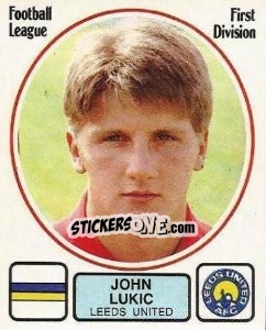 Sticker John Lukic - UK Football 1981-1982 - Panini