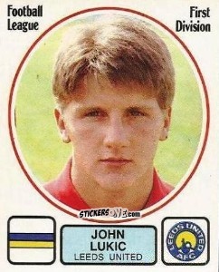 Sticker John Lukic - UK Football 1981-1982 n. 109 - Panini