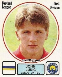 Cromo John Lukic - UK Football 1981-1982 - Panini