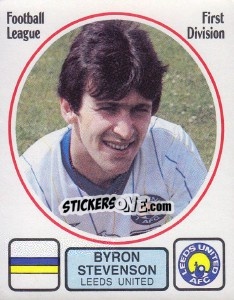 Cromo Byron Stevenson - UK Football 1981-1982 - Panini