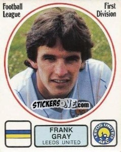 Figurina Frank Gray - UK Football 1981-1982 - Panini