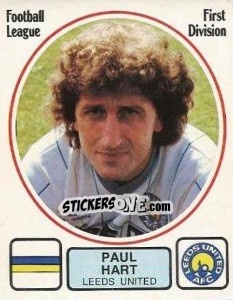 Sticker Paul Hart - UK Football 1981-1982 - Panini