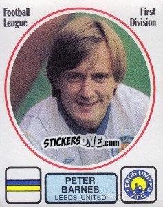 Sticker Peter Barnes - UK Football 1981-1982 - Panini