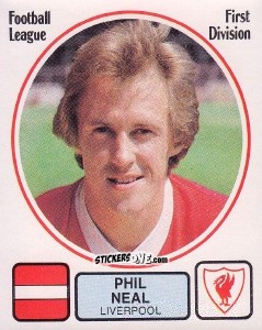 Sticker Phil Neal - UK Football 1981-1982 n. 125 - Panini