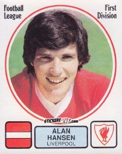 Sticker Alan Hansen - UK Football 1981-1982 n. 126 - Panini