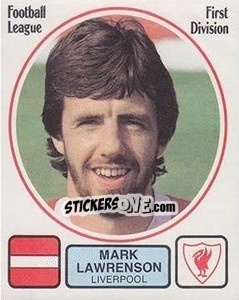 Cromo Mark Lawrenson - UK Football 1981-1982 - Panini