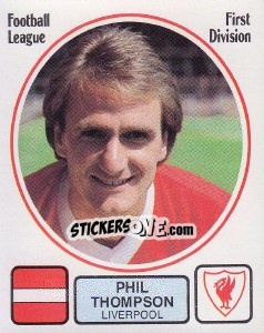 Cromo Phil Thompson - UK Football 1981-1982 - Panini