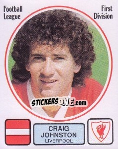 Figurina Craig Johnston - UK Football 1981-1982 - Panini