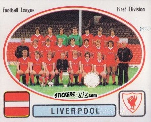 Sticker Team Photo - UK Football 1981-1982 - Panini