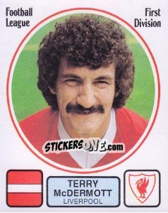 Figurina Terry McDermott - UK Football 1981-1982 - Panini