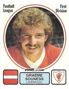 Sticker Graeme Souness - UK Football 1981-1982 - Panini