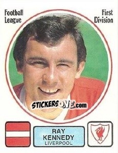 Sticker Ray Kennedy - UK Football 1981-1982 - Panini
